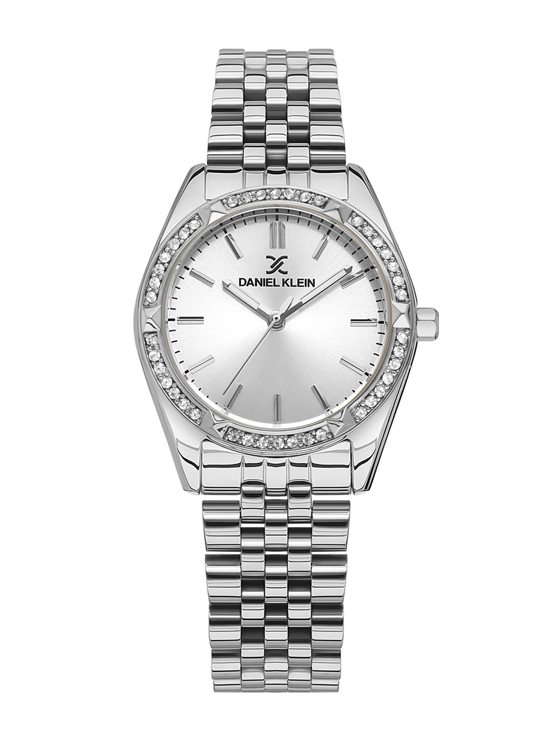 

Daniel Klein Women Embellished Dial & Bracelet Style Straps Analogue Watch DK.1.13488-1, Silver