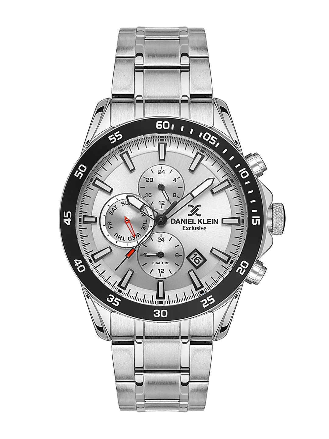 

Daniel Klein Men Dial & Bracelet Style Straps Analogue Watch DK.1.13529-1, Silver