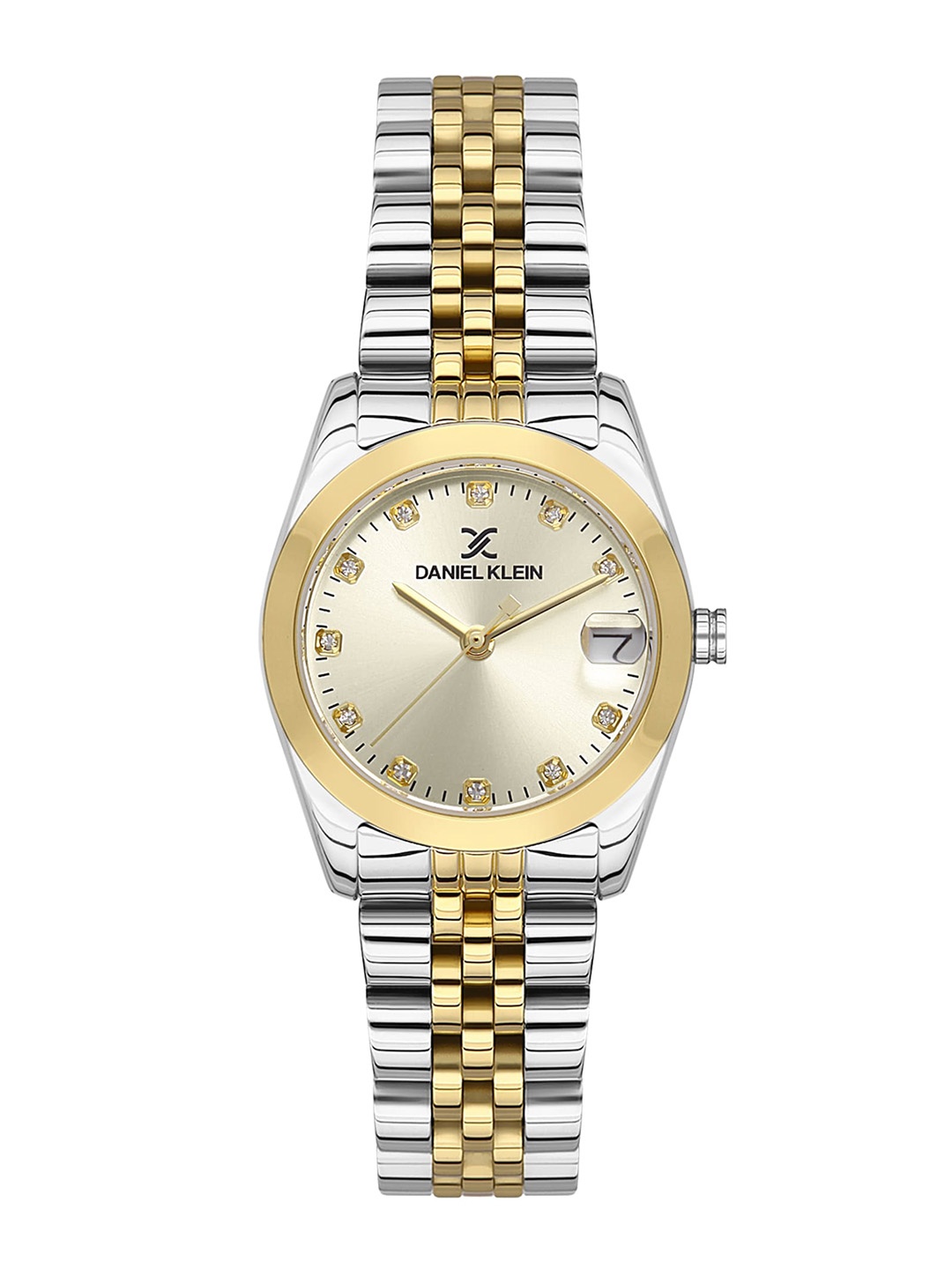 

Daniel Klein Women Embellished Dial & Bracelet Style Straps Analogue Watch DK.1.13493-4, Silver