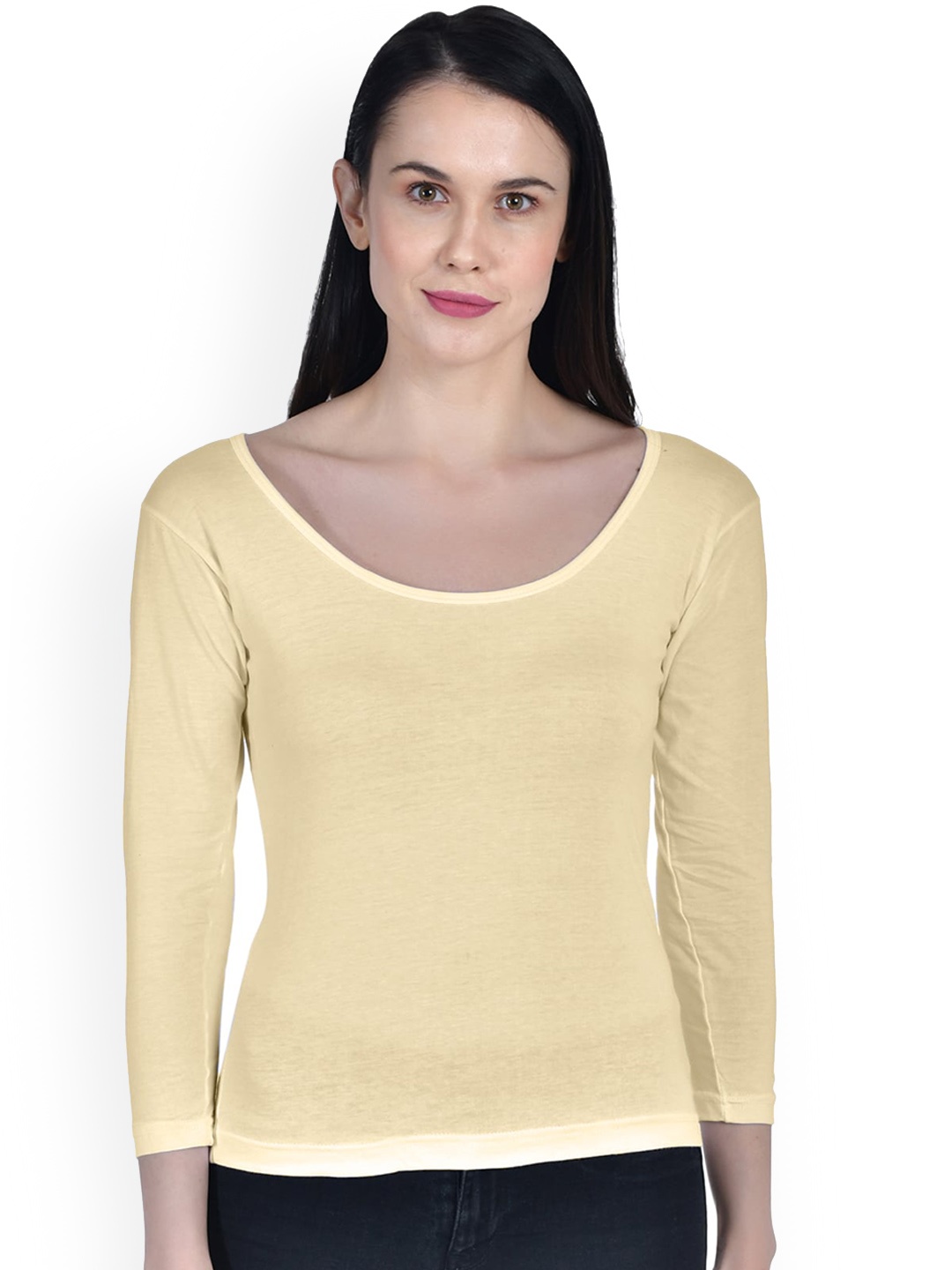 

Aimly Long Sleeves Non Padded Cotton Camisole, Beige