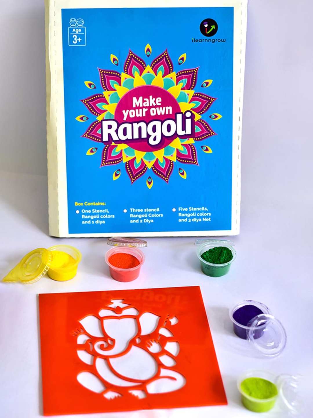 

ilearnngrow Ganesh Ji Rangoli Kit, Multi