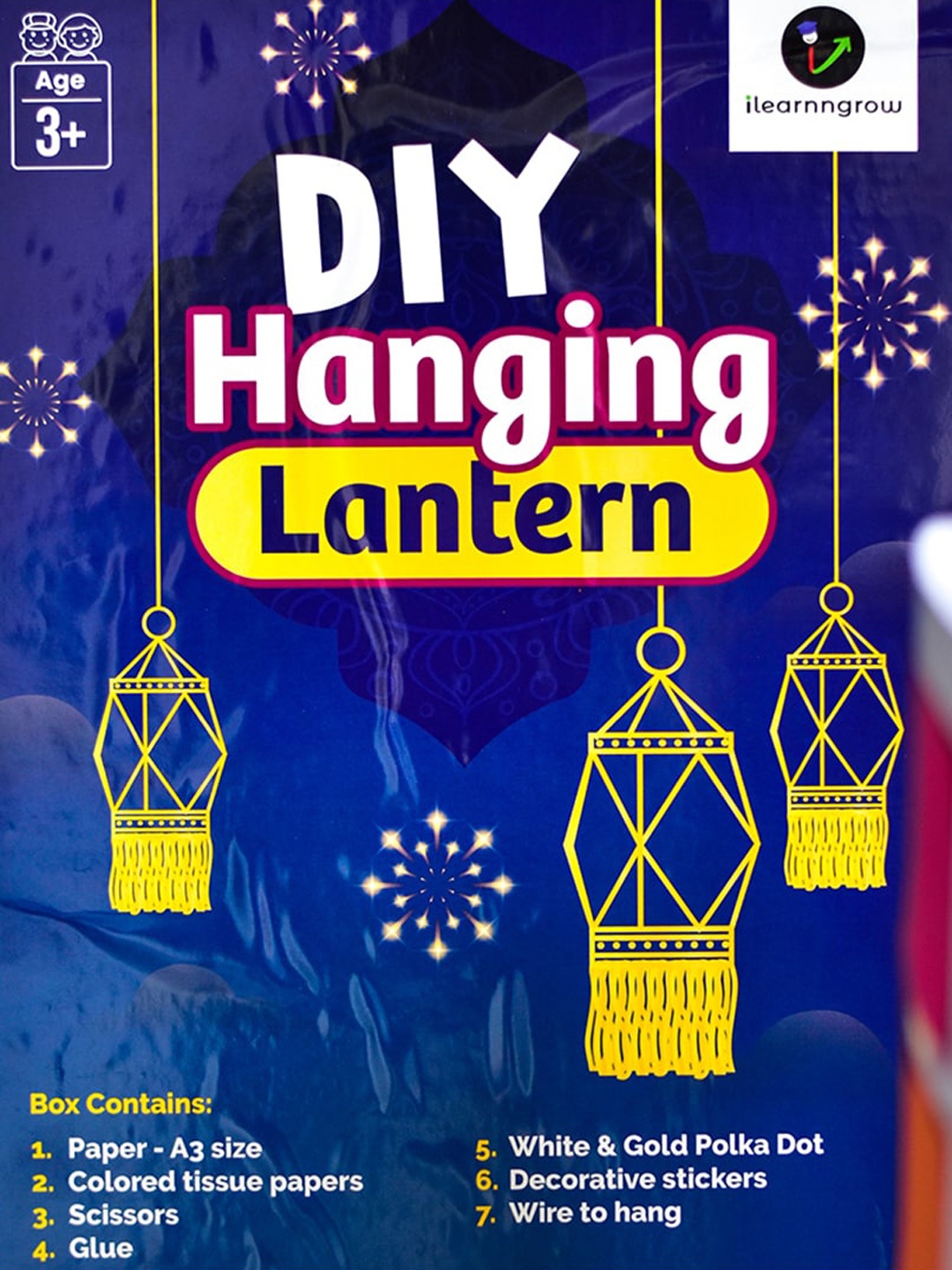 

ilearnngrow Kids DIY Lantern, Blue