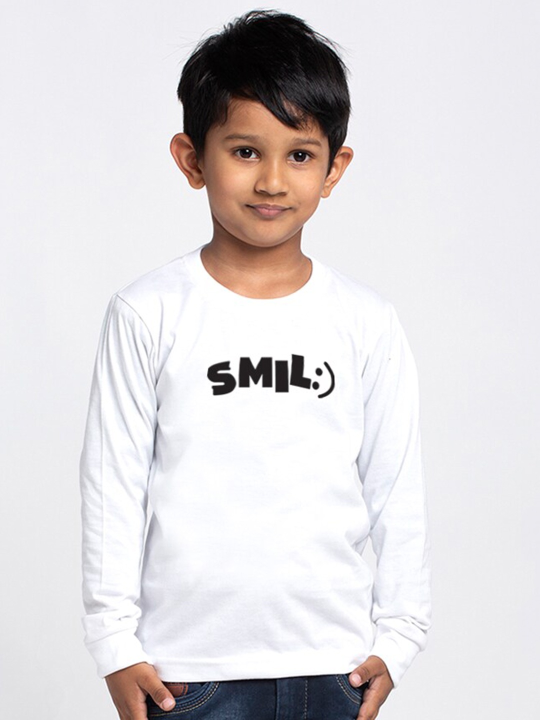 

Friskers Boys Typography Printed Bio Wash Pure Cotton T-shirt, White