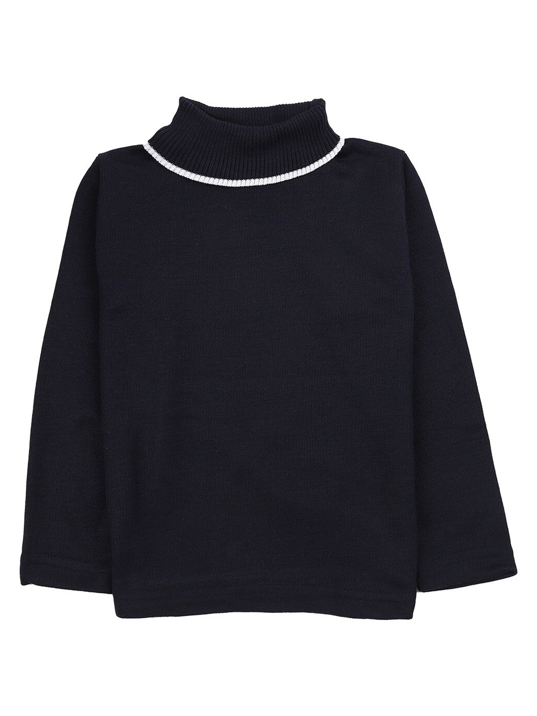 

V-Mart Boys Turtle Neck Long Sleeves Acrylic Pullover Sweater, Navy blue
