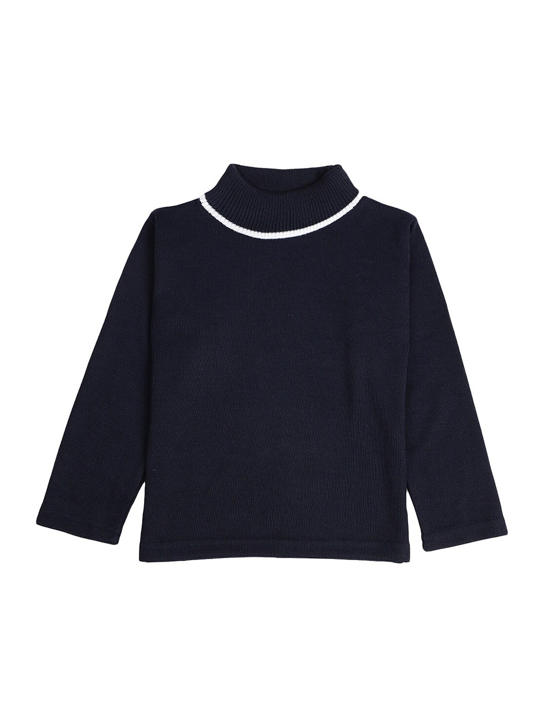 

V-Mart Boys Turtle Neck Acrylic Pullover, Navy blue