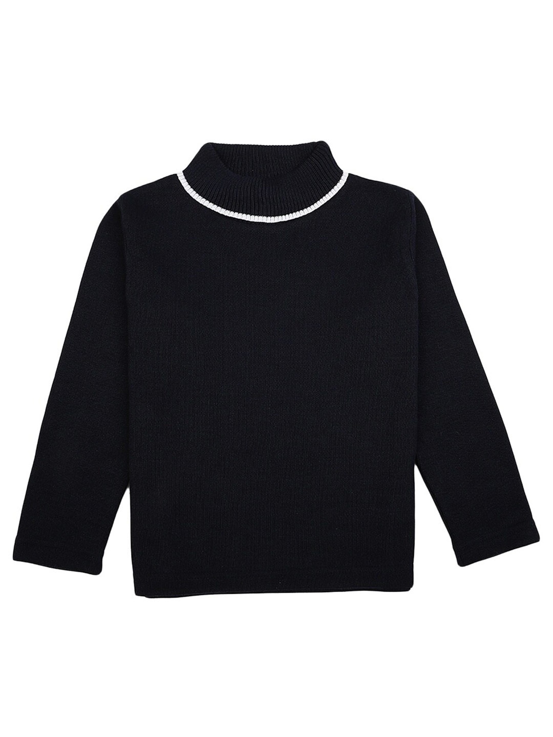 

V-Mart Boys High Neck Acrylic Pullover, Navy blue