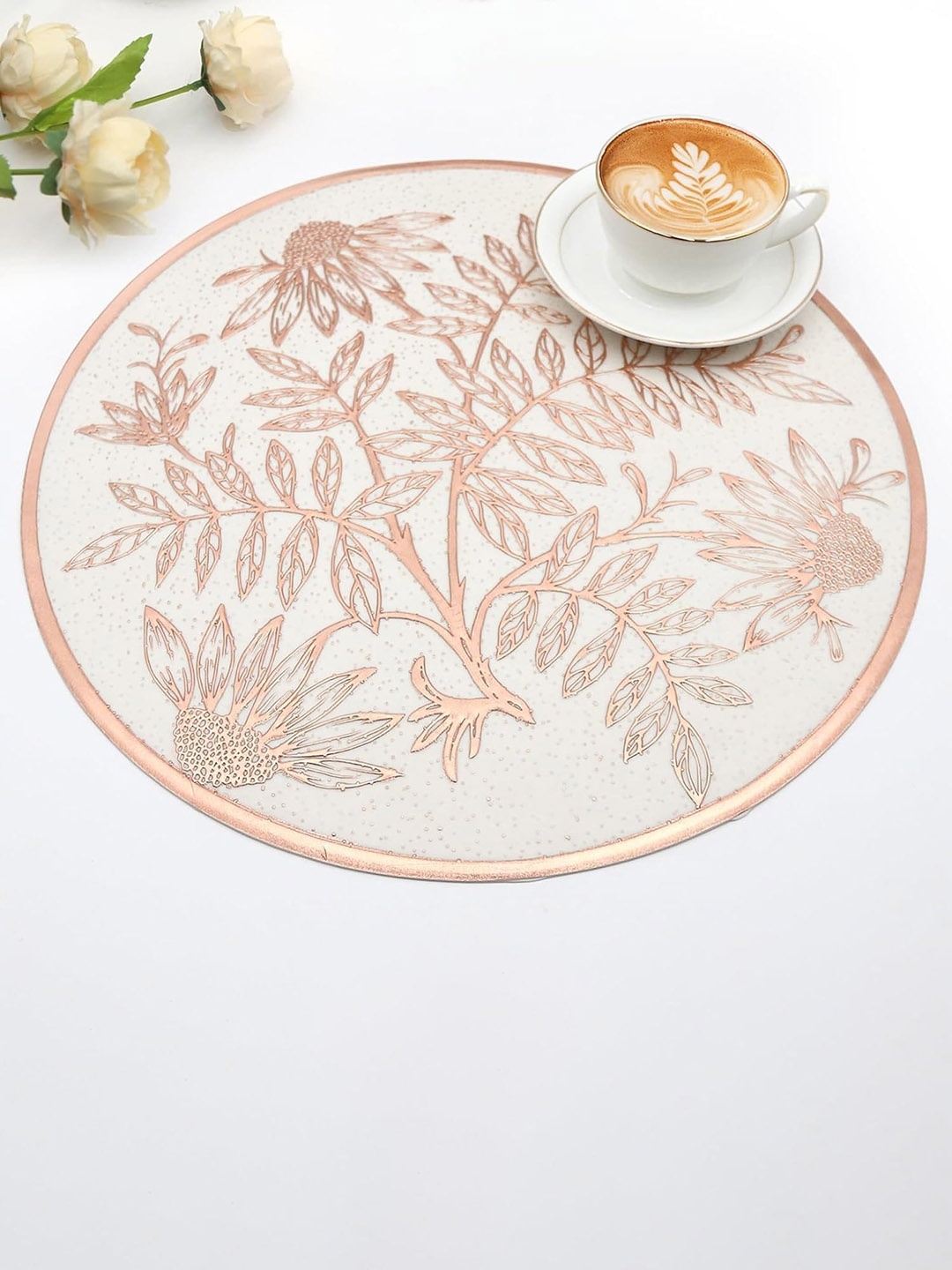 

Dakshya Industries Copper 2-Pieces Printed Table Placemats