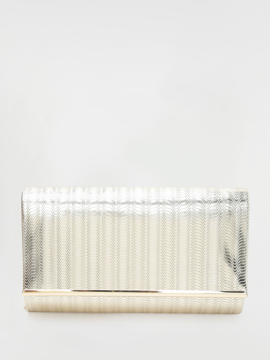 

CODE by Lifestyle Striped Structured Sling Bag, Gold