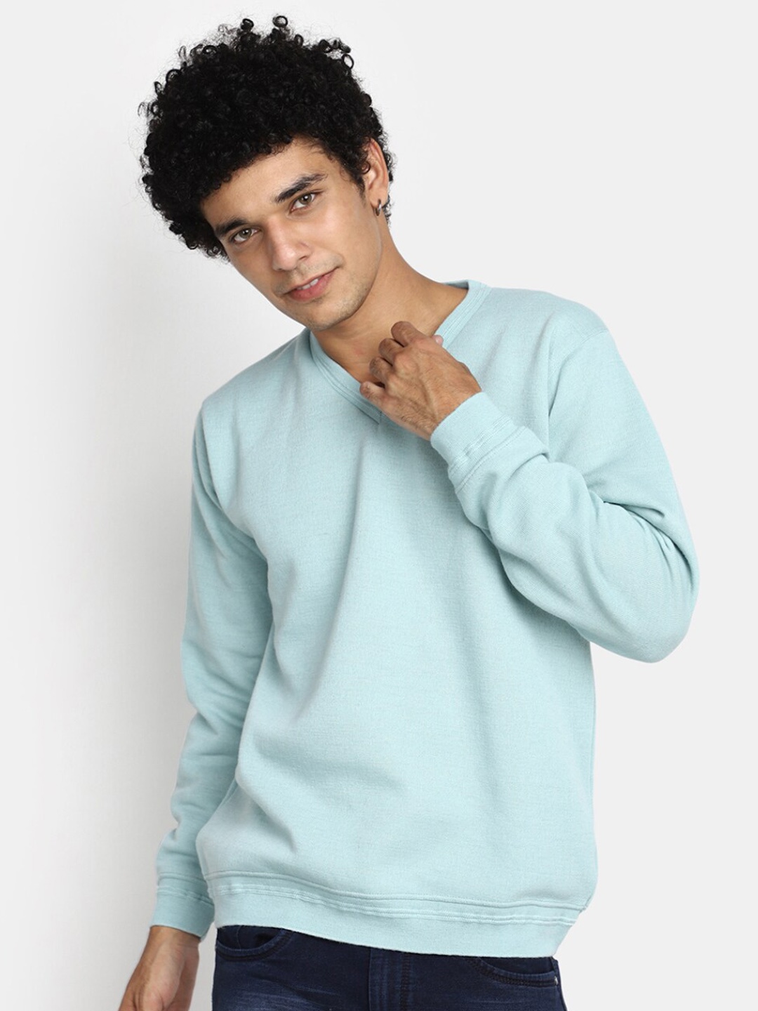 

V-Mart V-Neck Pullover Sweater, Green
