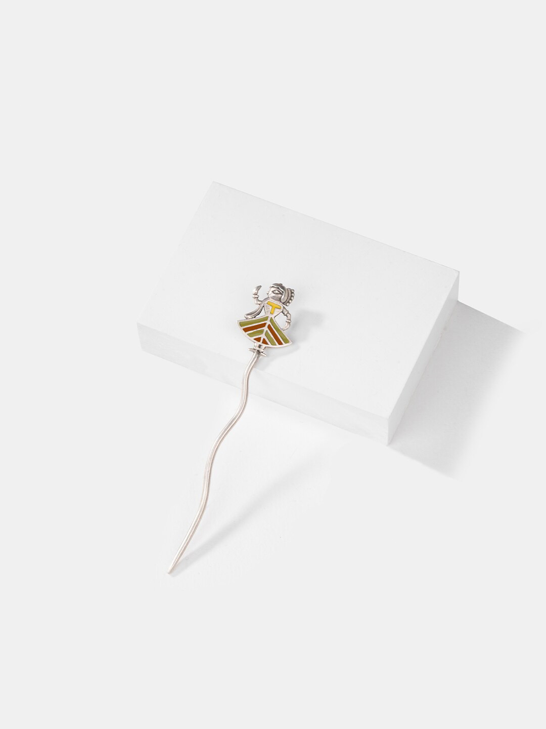

SHAYA 925 Silver Oxidised Bun Stick Hairstick