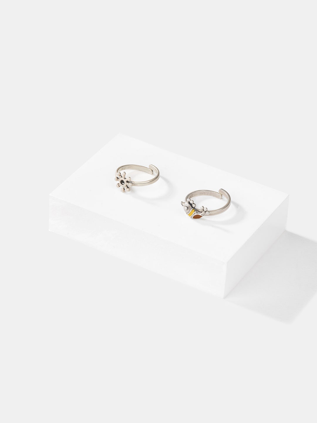 

SHAYA 925 Sterling Silver Oxidised Toe Rings