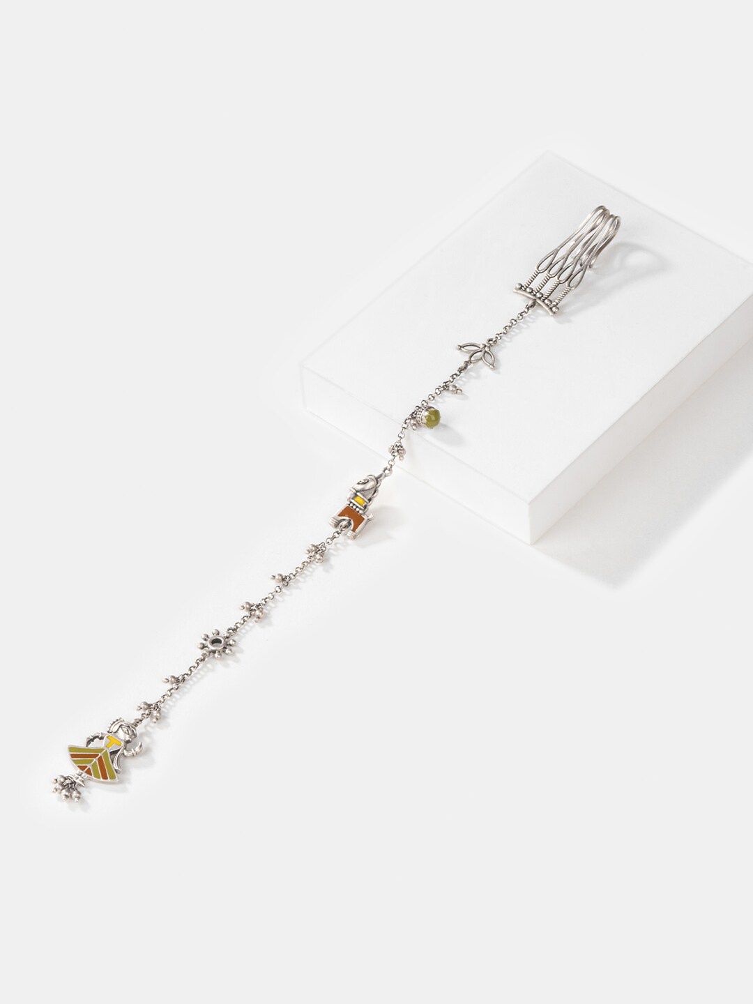 

SHAYA 925 Silver Oxidised Naari Hair Chain