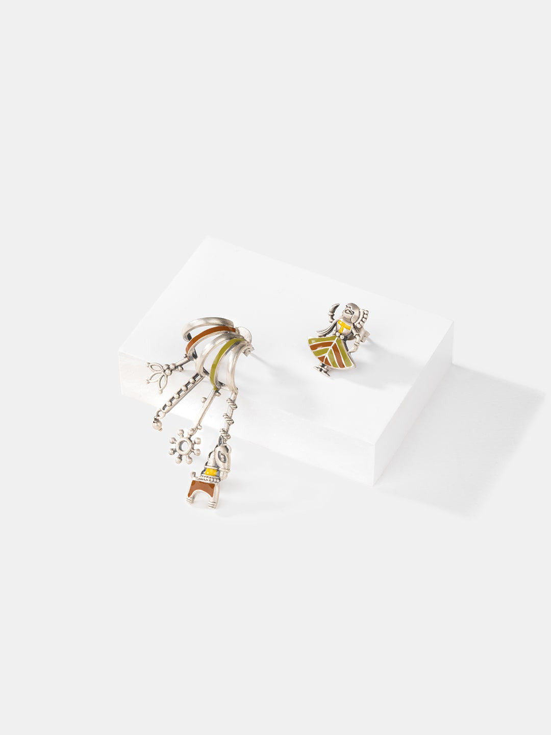 

SHAYA Set Of 2 925 Sterling Silver Contemporary Drop Earrings