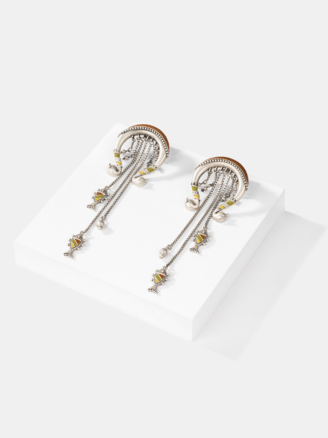 

SHAYA 925 Sterling Silver Contemporary Drop Earrings