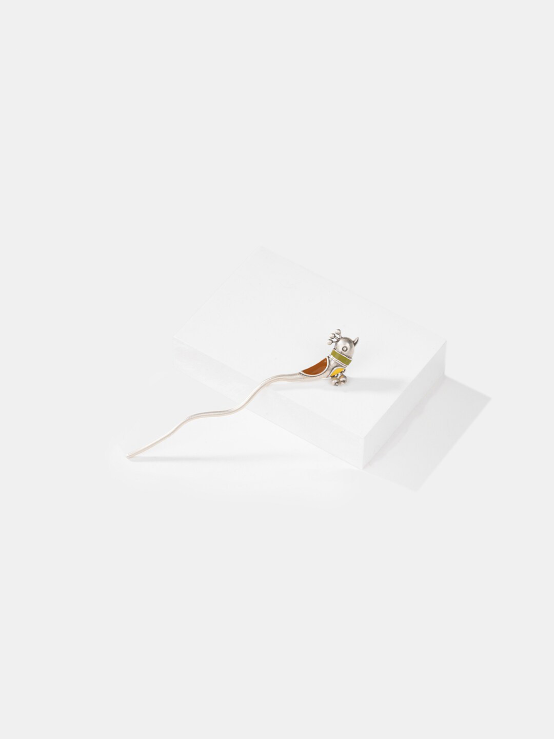 

SHAYA 925 Silver Oxidised Bun Stick Hairstick