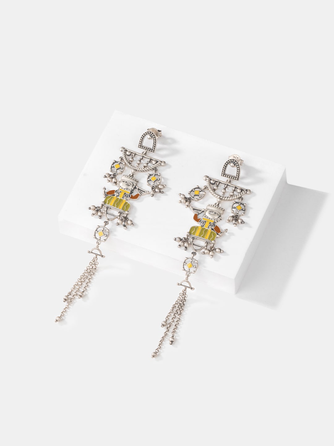 

SHAYA 925 Sterling Silver Contemporary Drop Earrings