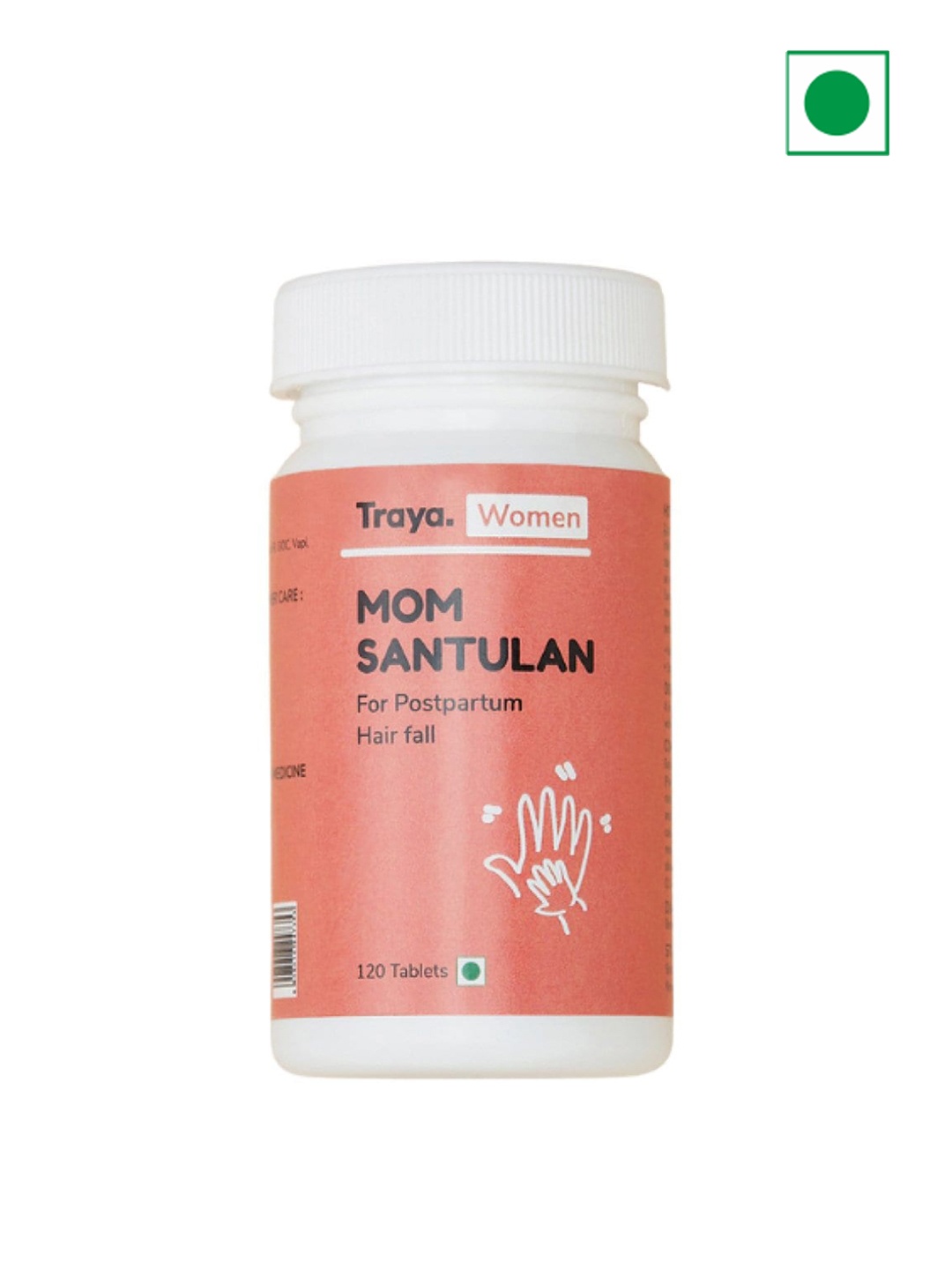 

Traya Women Mom Santulan Tablets for Postpartum Hairfall - 120 Tabs, Peach