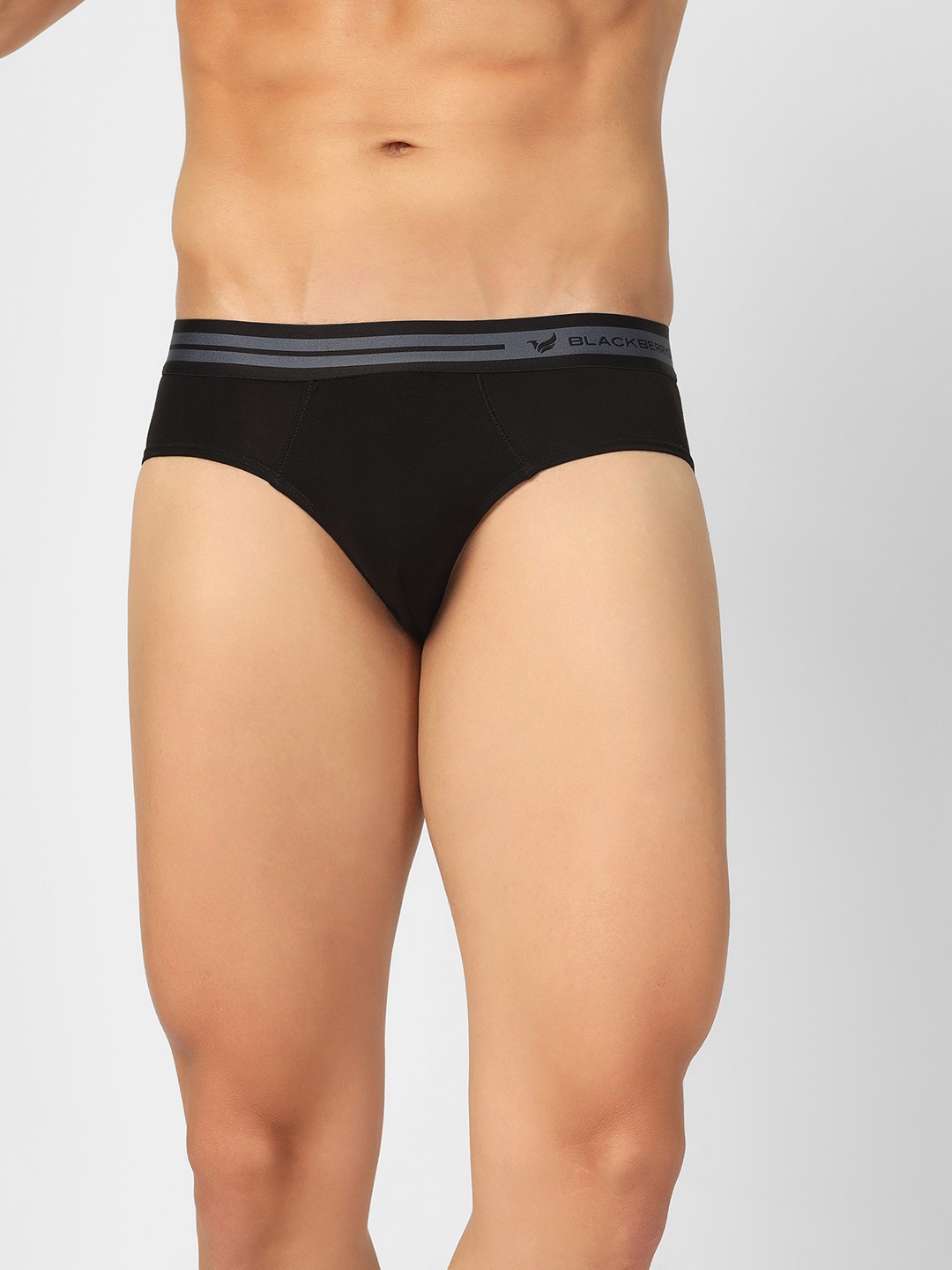 

Blackberrys Mid Rise Cotton Breathable Briefs IWPM0015Z1JA22FA, Black