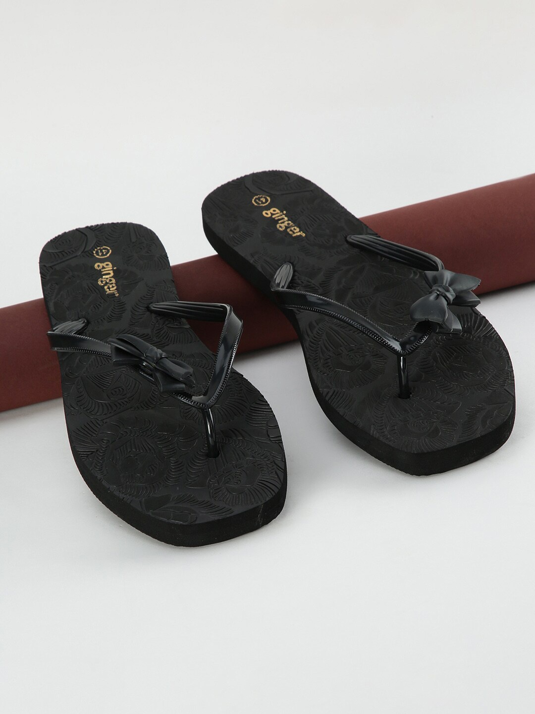 

Ginger by Lifestyle Women Black Thong Flip-Flops