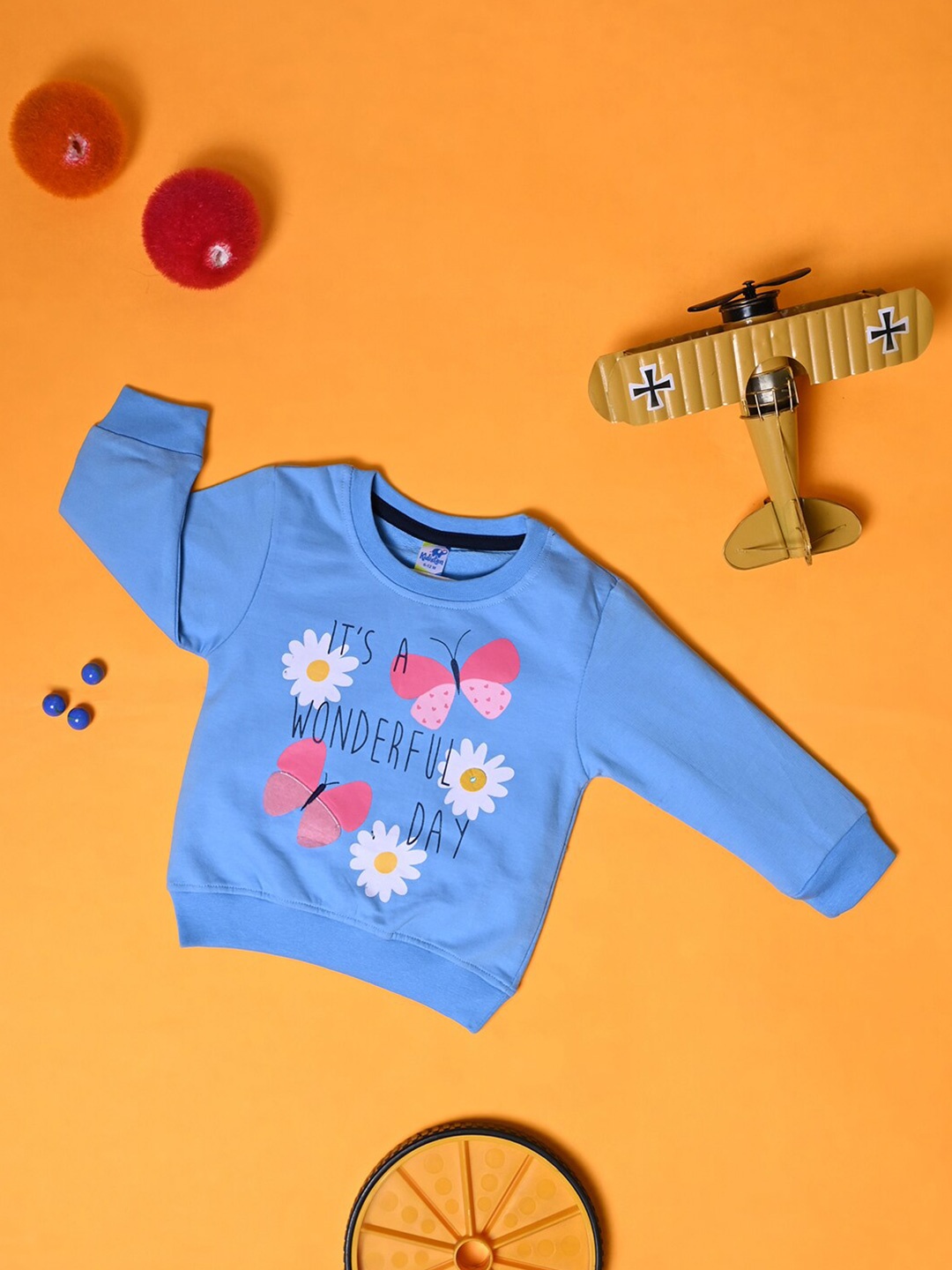 

V-Mart Infants Graphic Printed Acrylic Sweatshirt, Blue