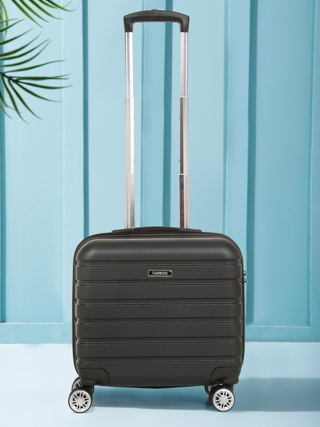 

Teakwood Leathers Overnighter Trolley Bag- 33 Liters, Black