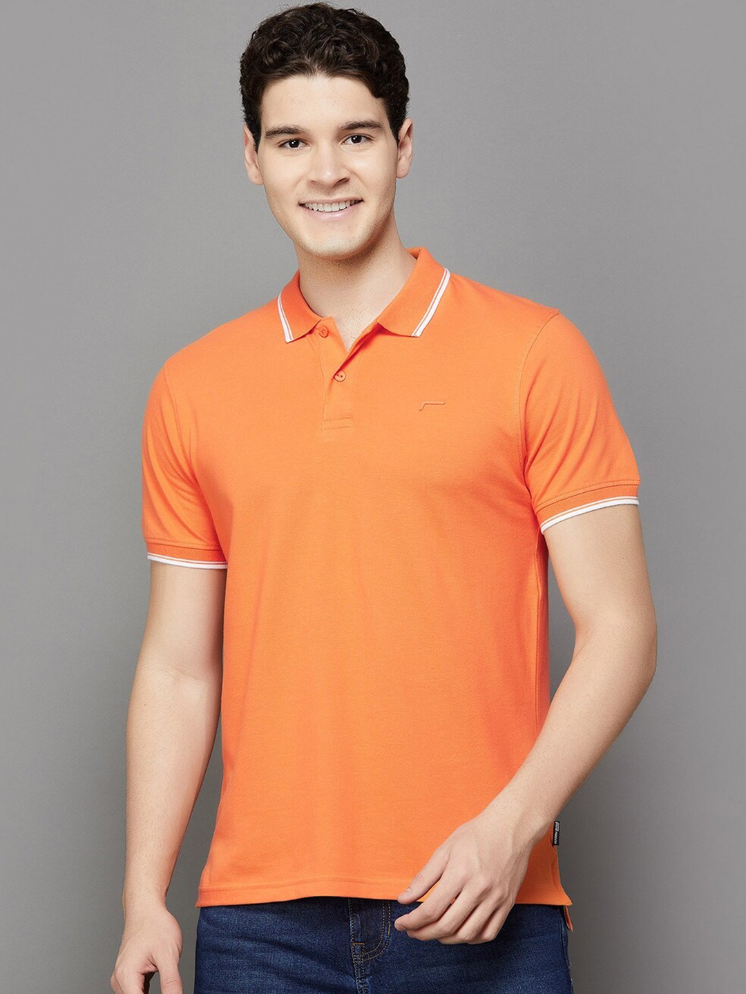 

Fame Forever by Lifestyle Polo Collar T-shirt, Orange