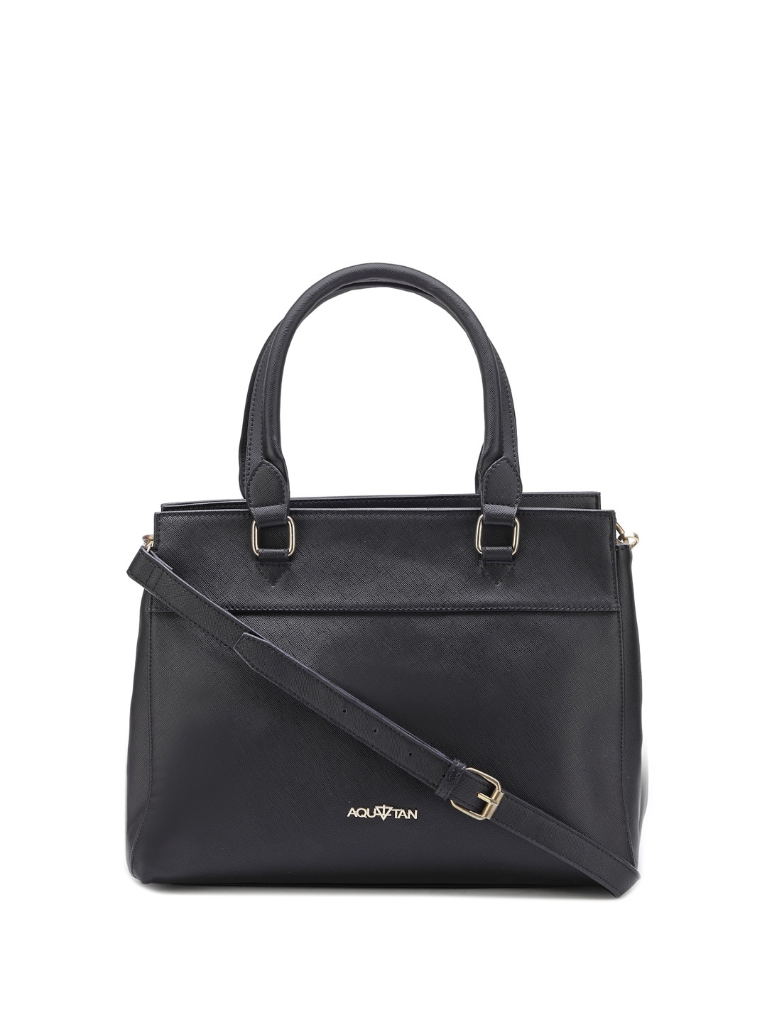 

AQUATAN Structured Handheld Bag, Black