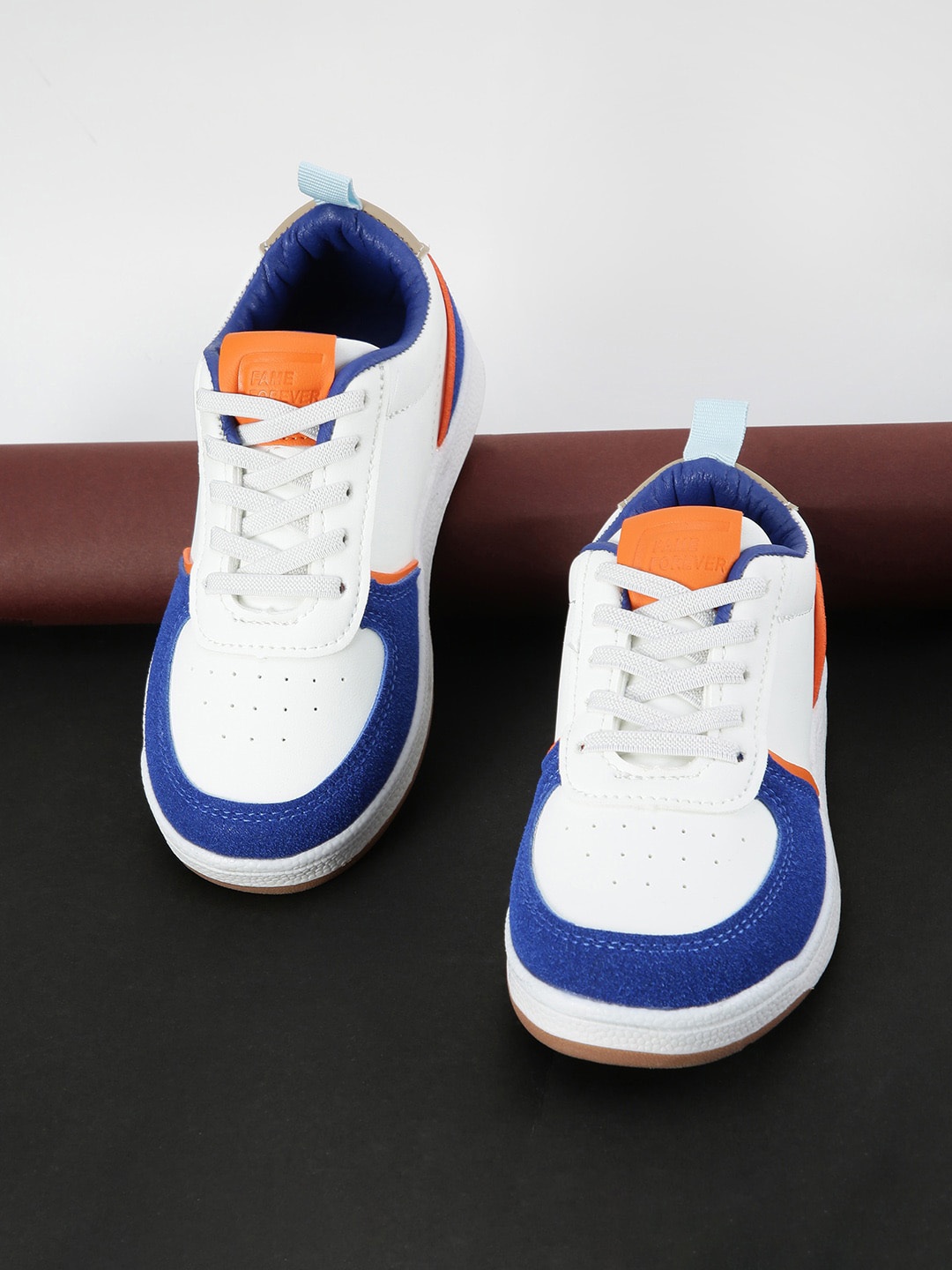 

Fame Forever by Lifestyle Boys Blue & White Colourblocked Comfort Insole Sneakers