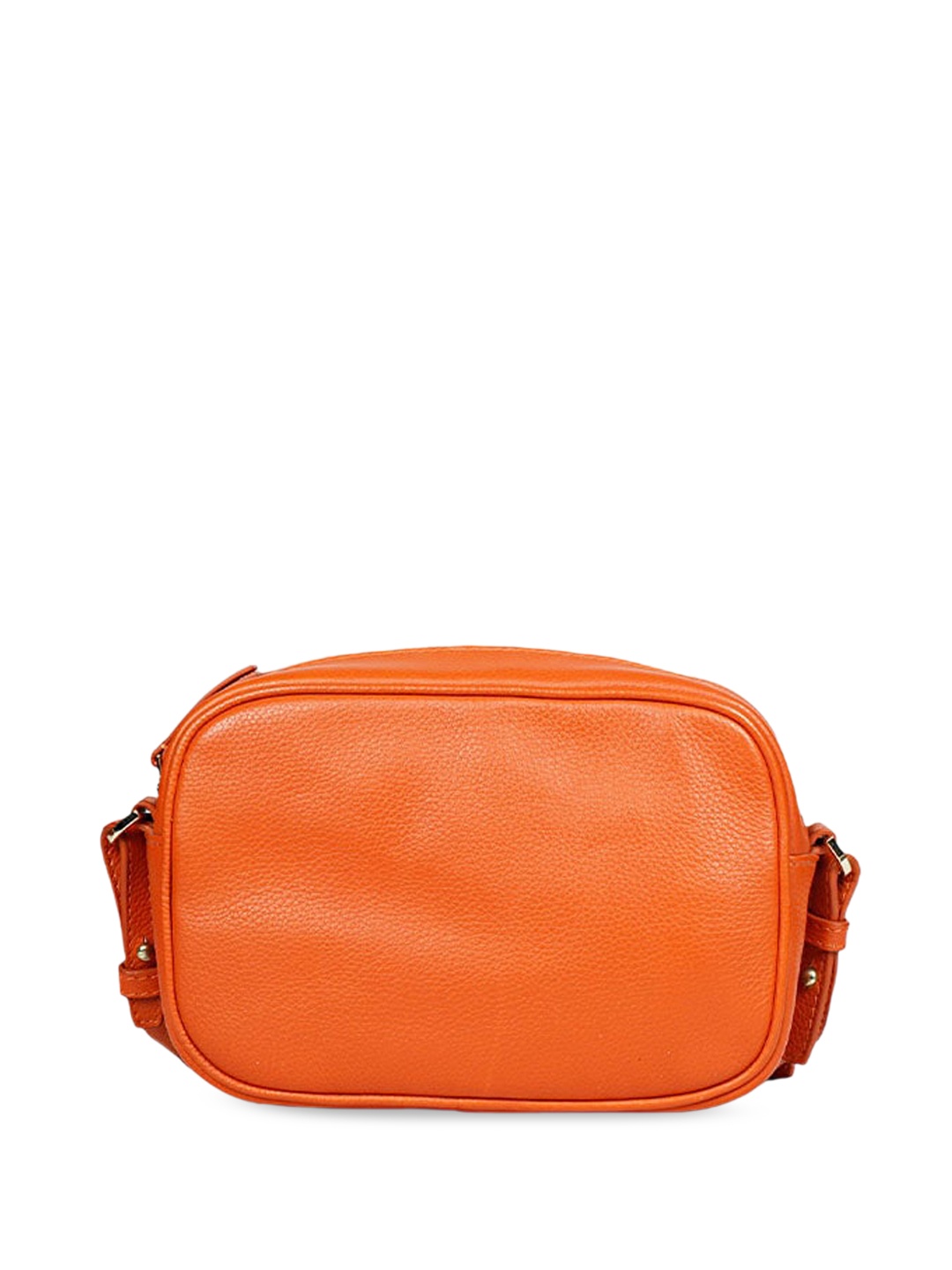 

Saint G Textured Leather Structured Sling Bag, Orange