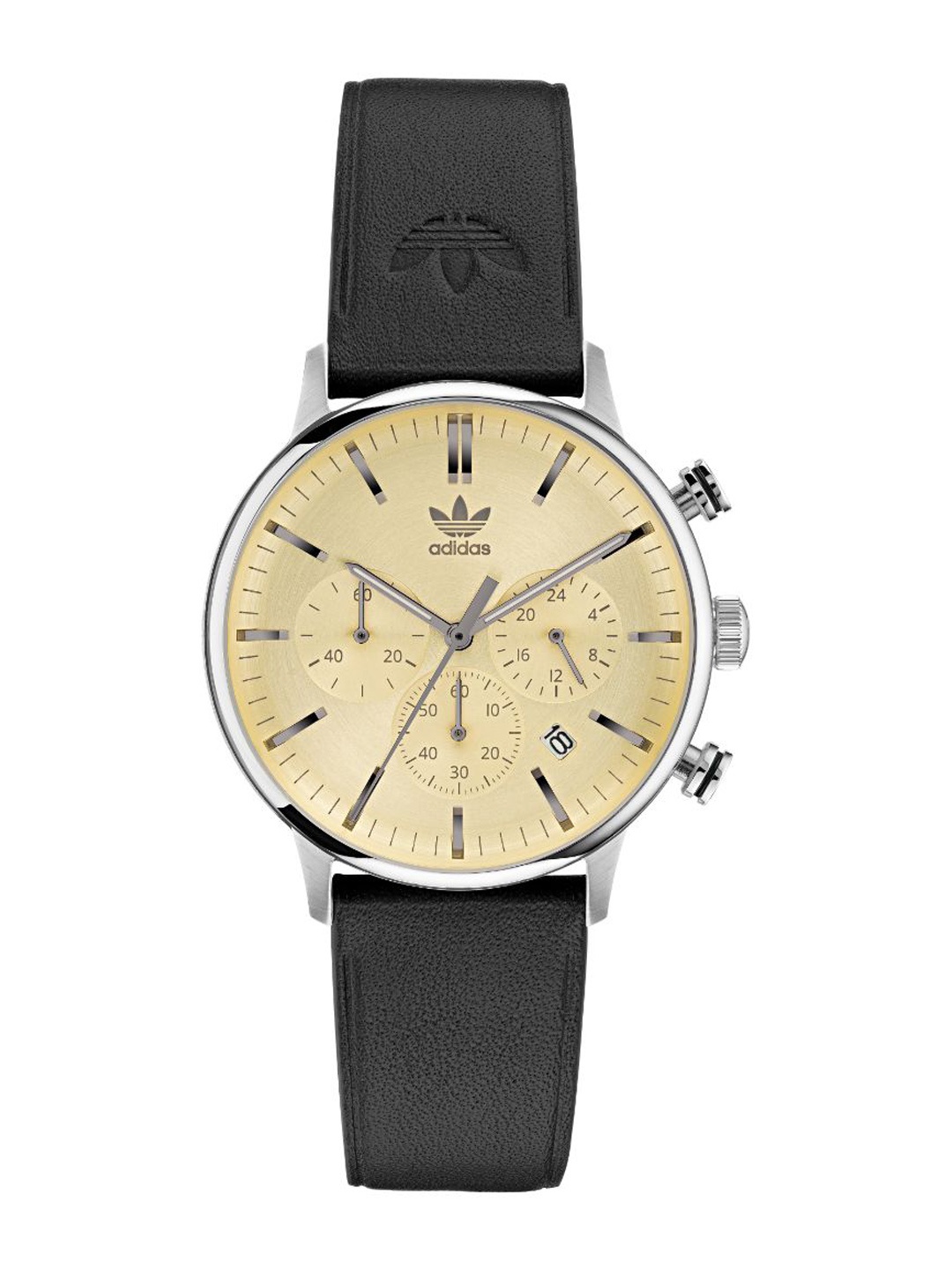 

ADIDAS Originals Unisex Leather Straps Analogue Watch AOSY22532, Cream