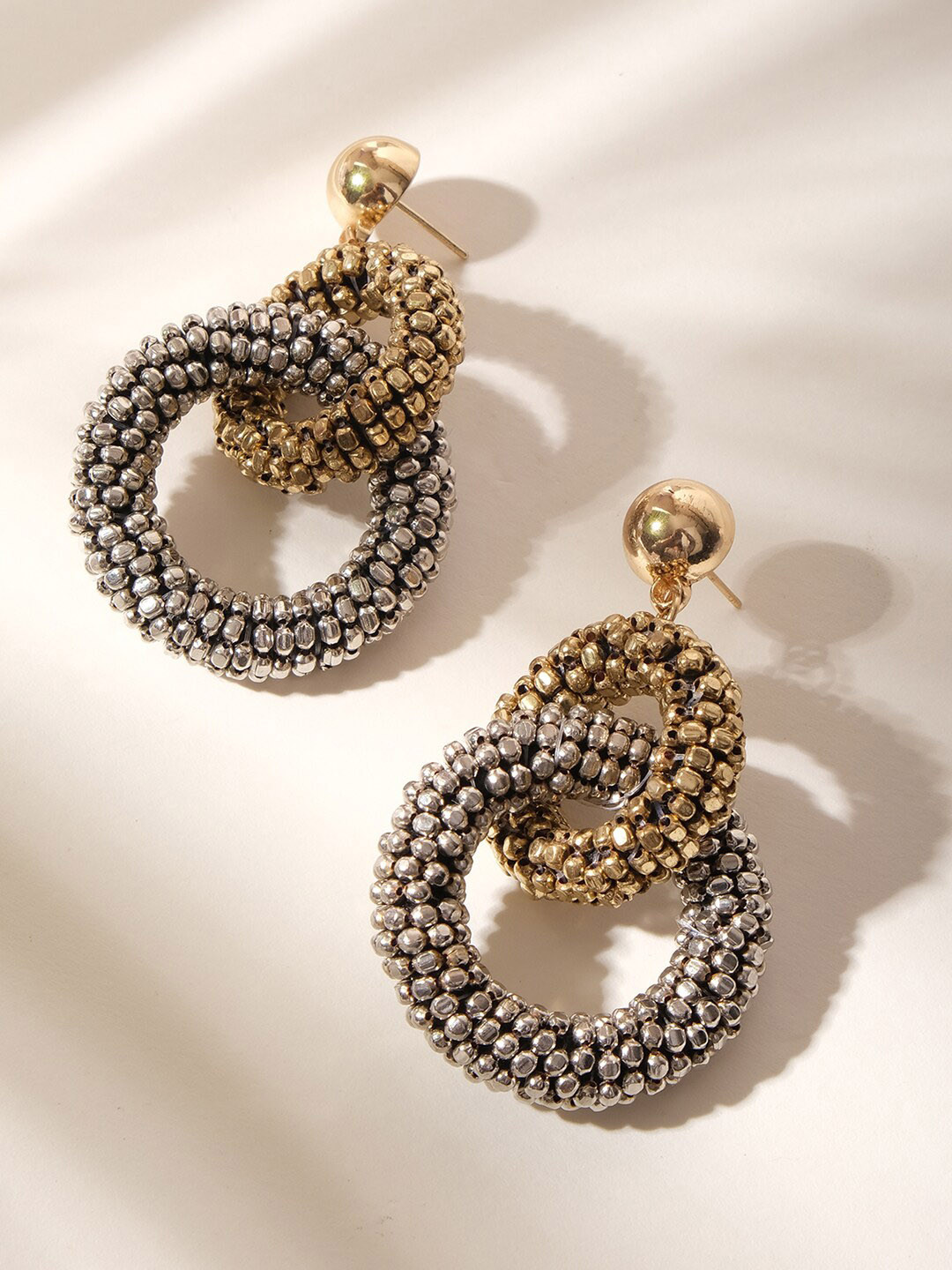 

XPNSV Gold-Plated Contemporary Chandbalis