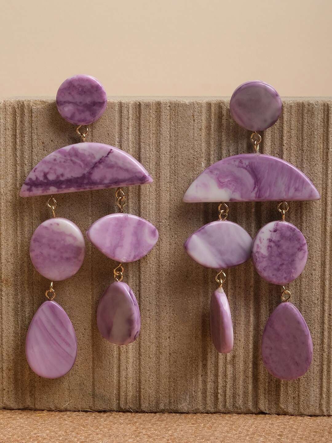 

XPNSV Rain Drop Earrings, Purple