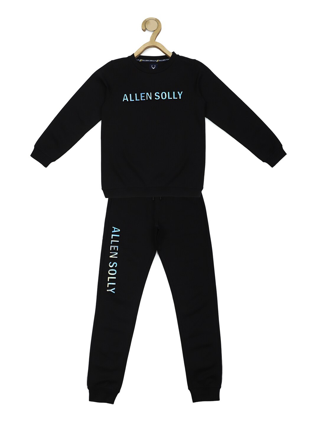 

Allen Solly Junior Boys Sweatshirt and Track Pants, Black