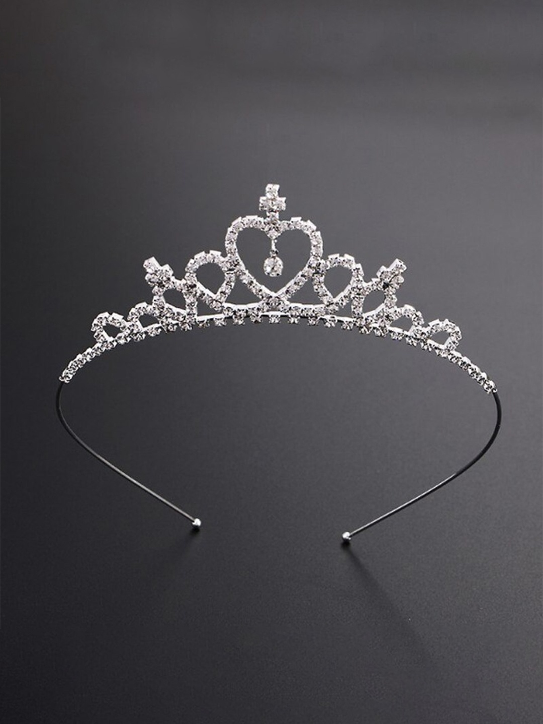 

VAGHBHATT Girls Embellished Tiara, Silver