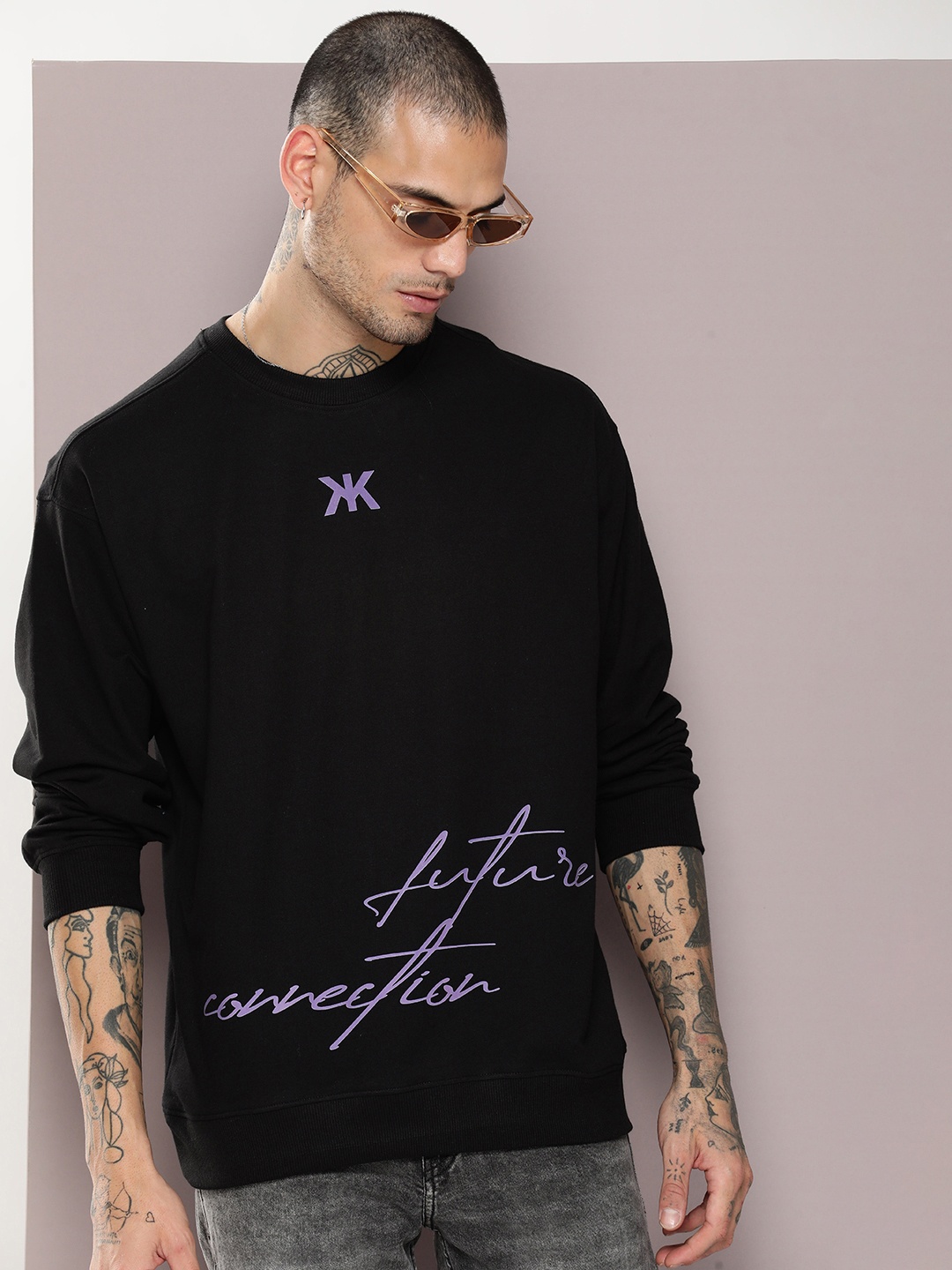 

Kook N Keech Men Typography Printed Sweatshirt, Black