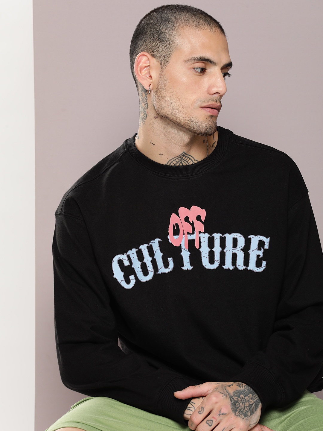

Kook N Keech Men Typography Printed Sweatshirt, Black