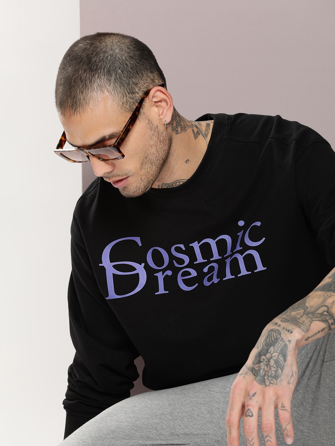 

Kook N Keech Men Typography Printed Sweatshirt, Black