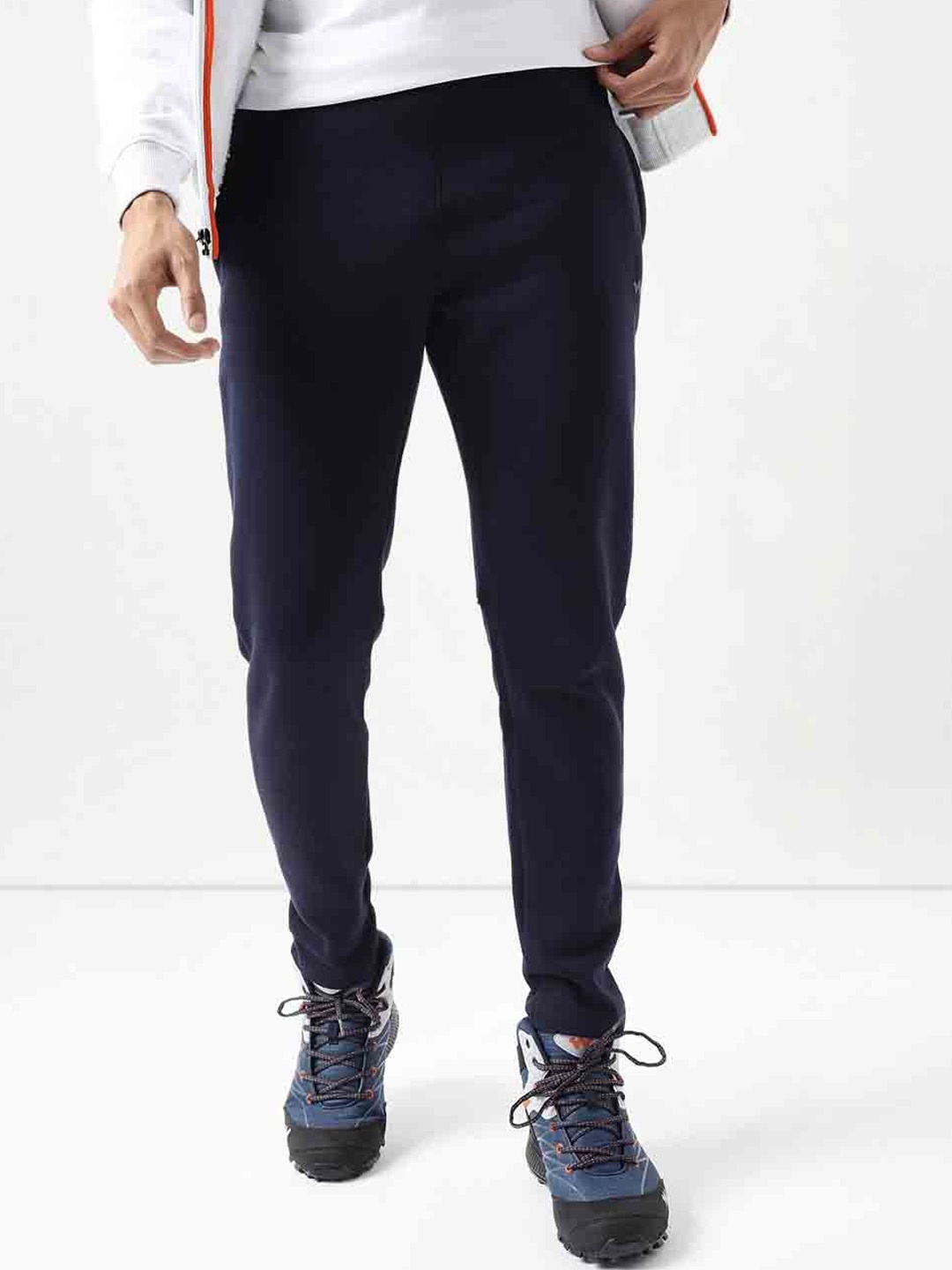 

Wildcraft Men Mid Rise Anti Odour Track Pants, Navy blue