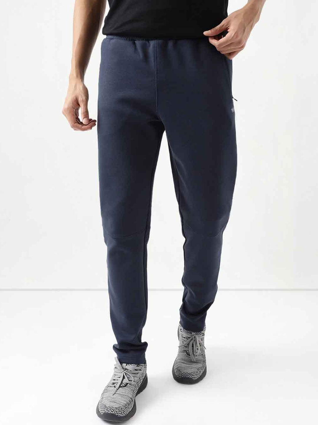 

Wildcraft Men Mid Rise Anti Odour Track Pants, Navy blue