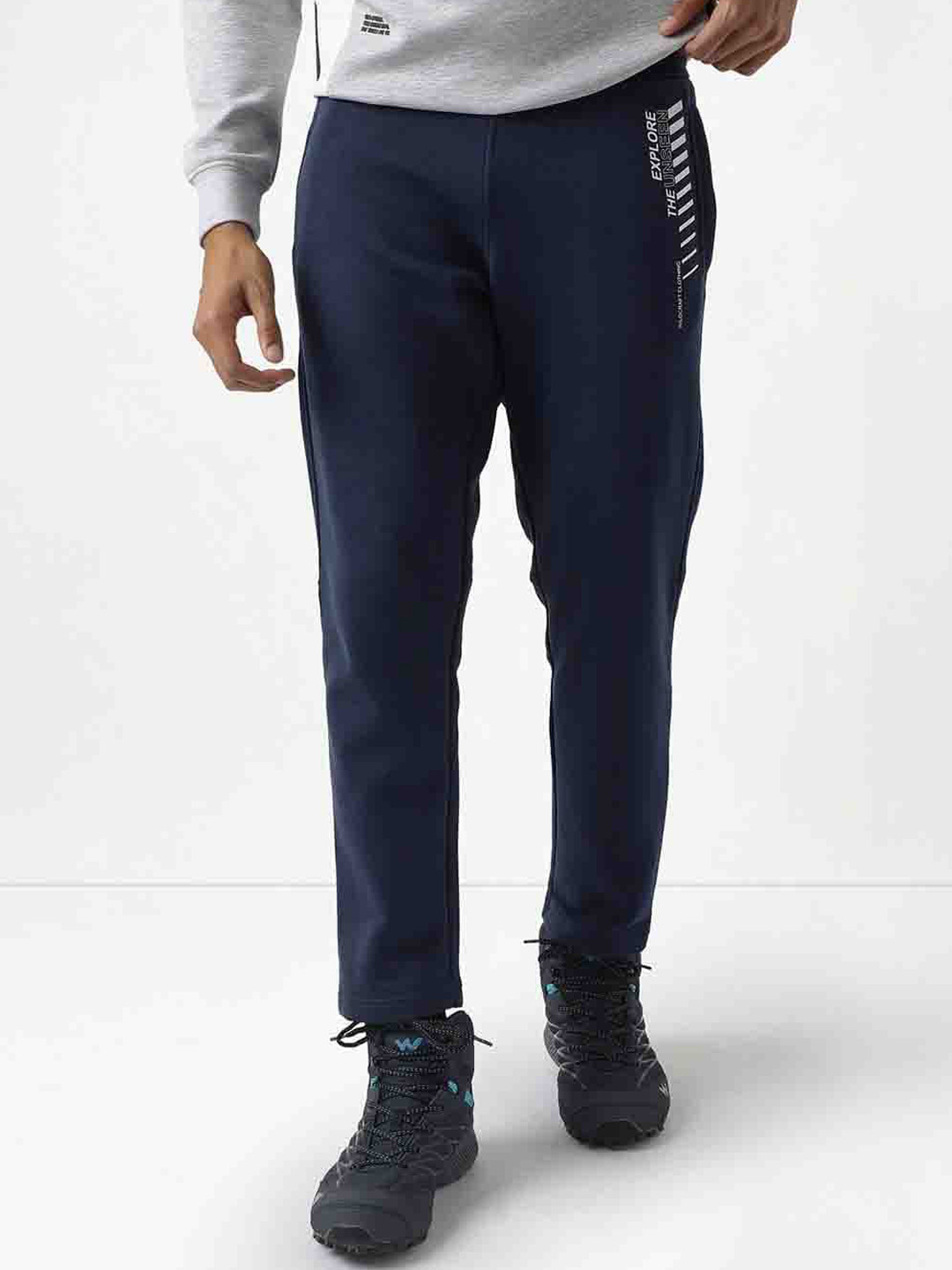 

Wildcraft Men Anti Odour Cotton Sports Track Pants, Navy blue