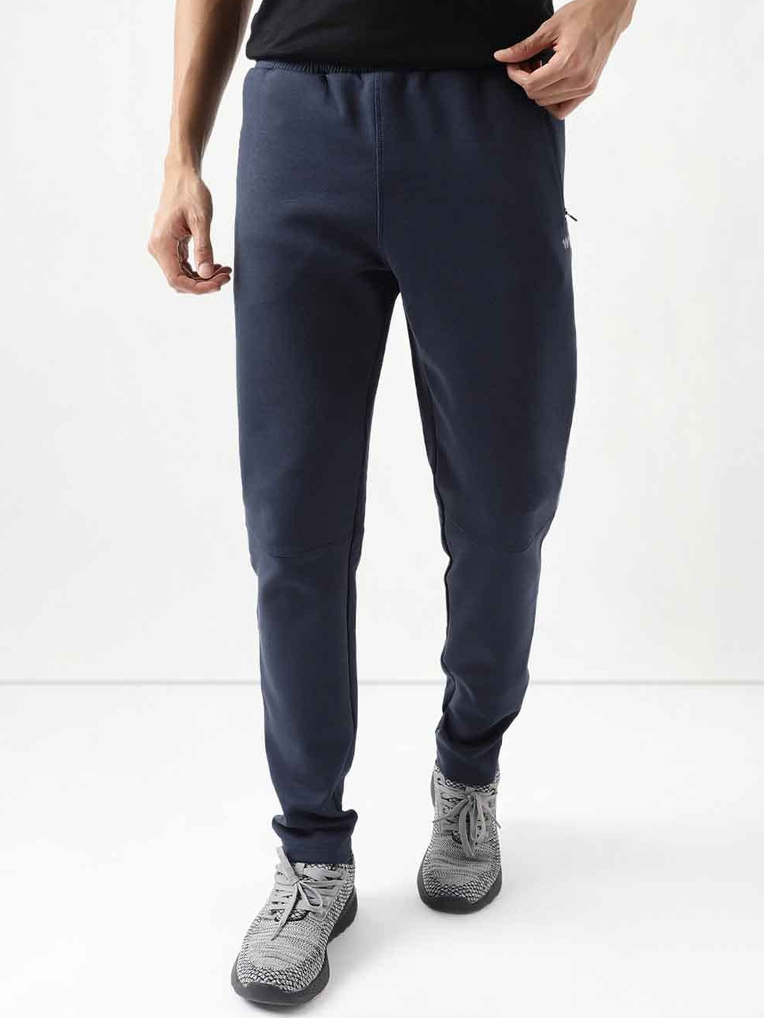 

Wildcraft Men Mid-Rise Track Pants, Navy blue