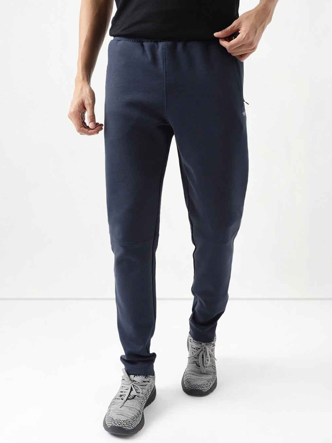 

Wildcraft Men Anti Odour Mid-Rise Track Pant, Navy blue