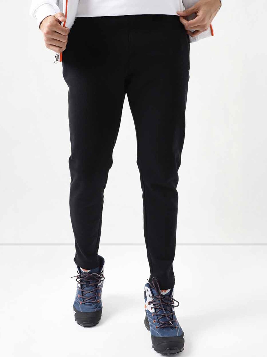 

Wildcraft Men Mid-Rise Anti Odour Track Pant, Black
