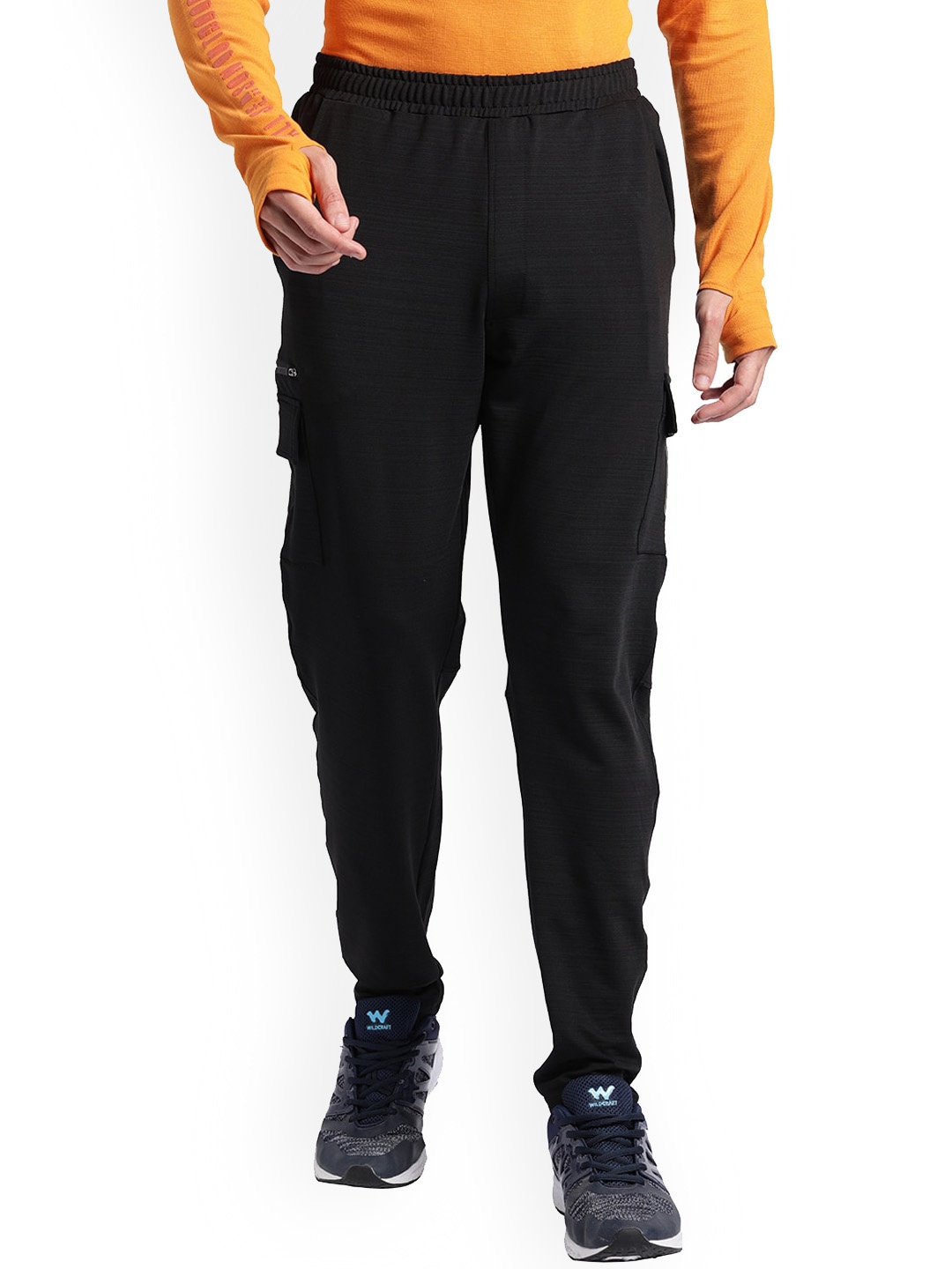 

Wildcraft Men Anti Odour Regular Fit Cotton Track Pants, Black