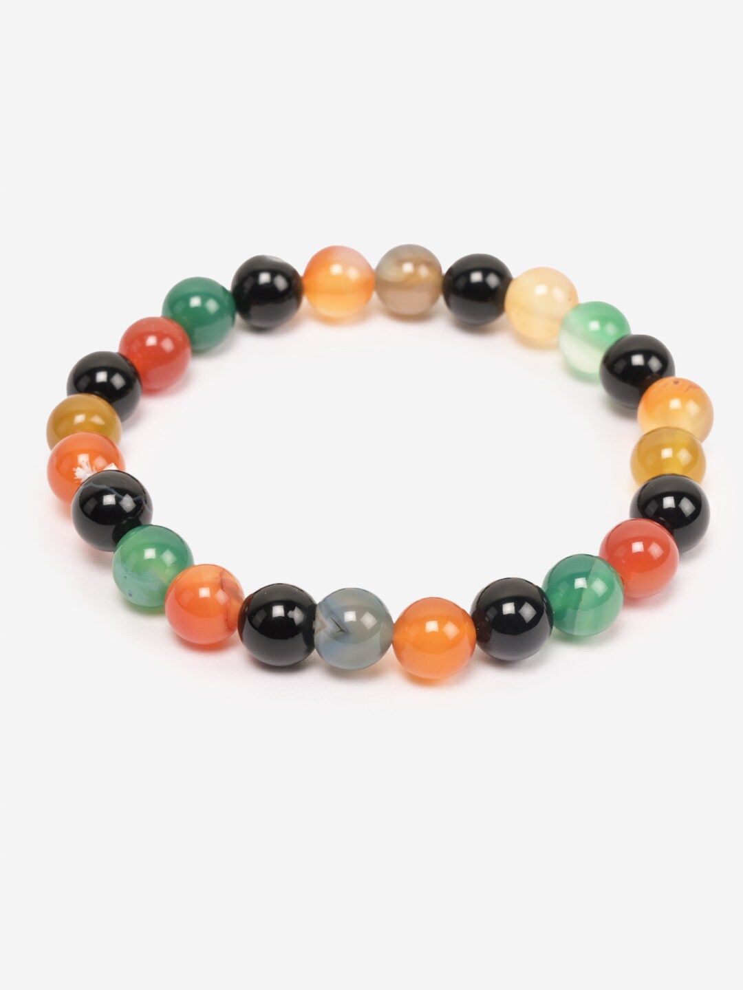 

BuckleUp Unisex Artificial Beads Bracelet, Red