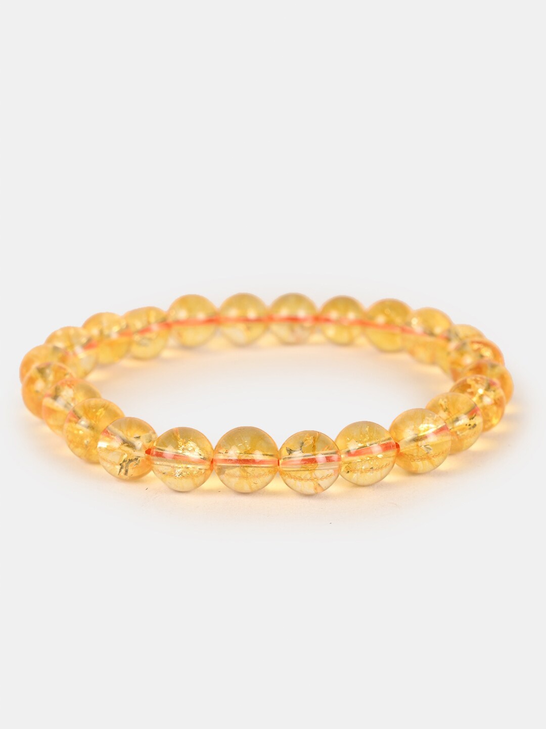 

BuckleUp Unisex Artificial Beads Bracelet, Yellow