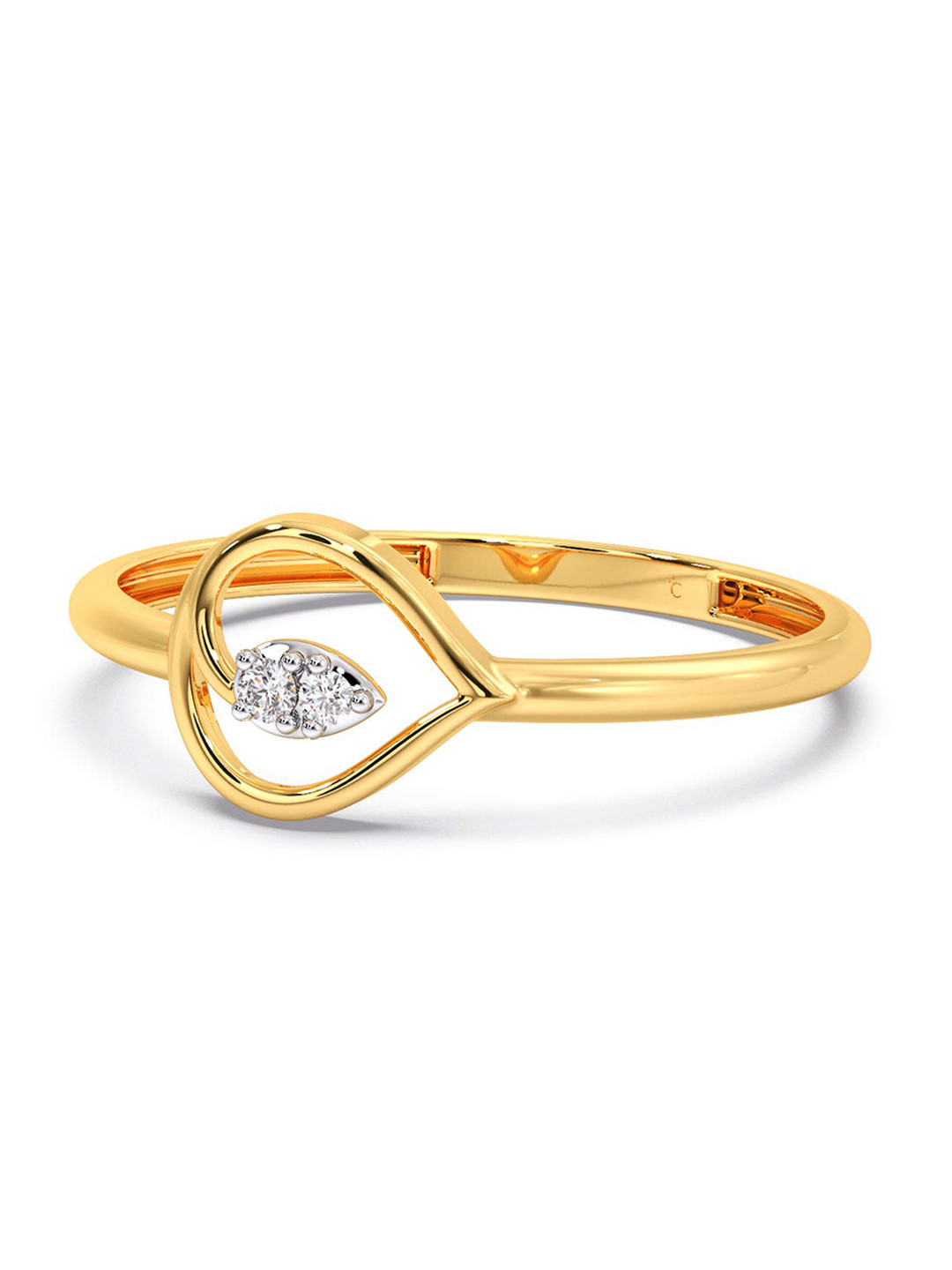 

CANDERE A KALYAN JEWELLERS COMPANY Diamondlites 18KT Gold Diamond Ring-0.98gm
