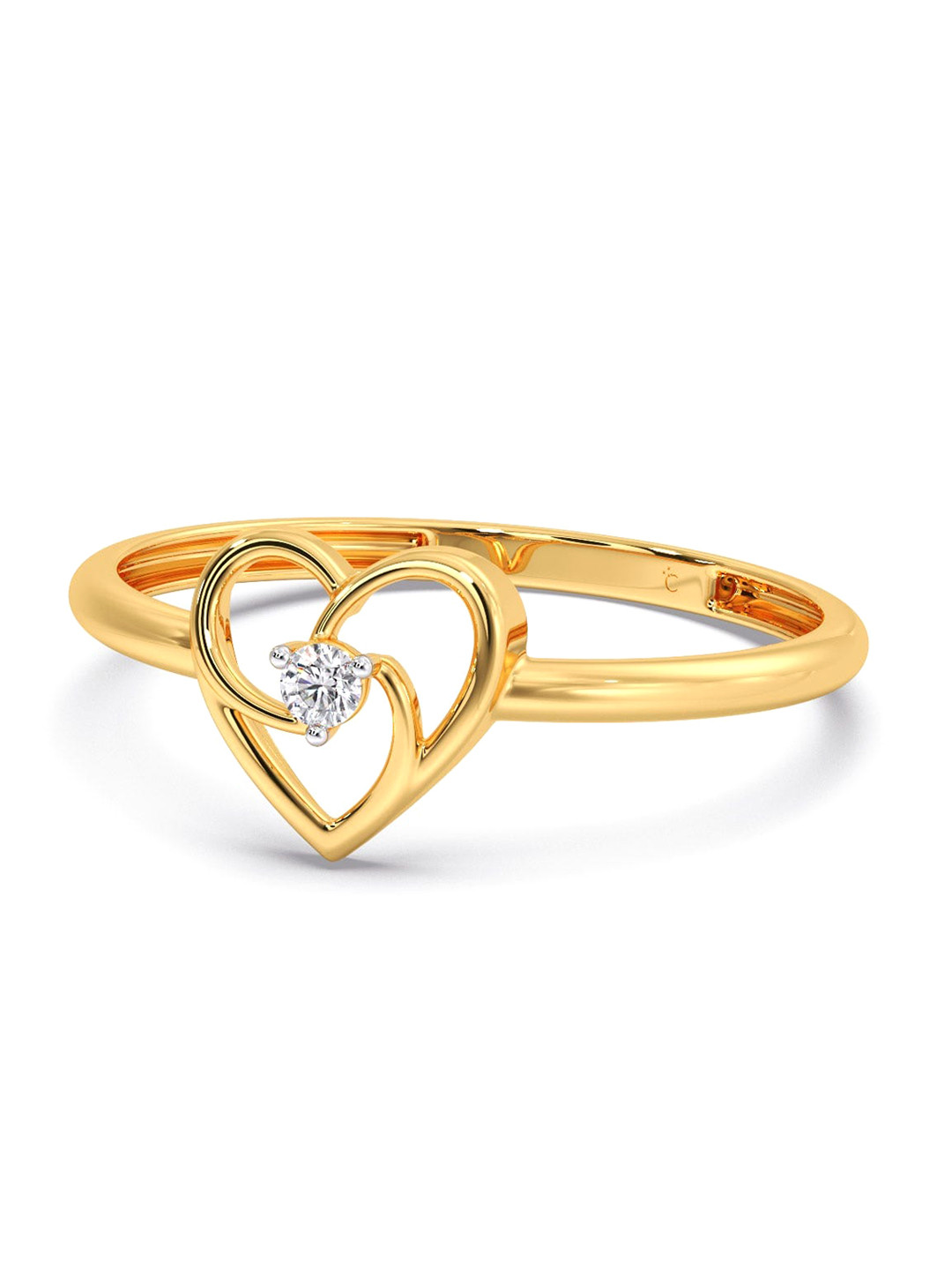 

CANDERE A KALYAN JEWELLERS COMPANY Diamondlites 18KT Gold Diamond Finger Ring-0.82gm