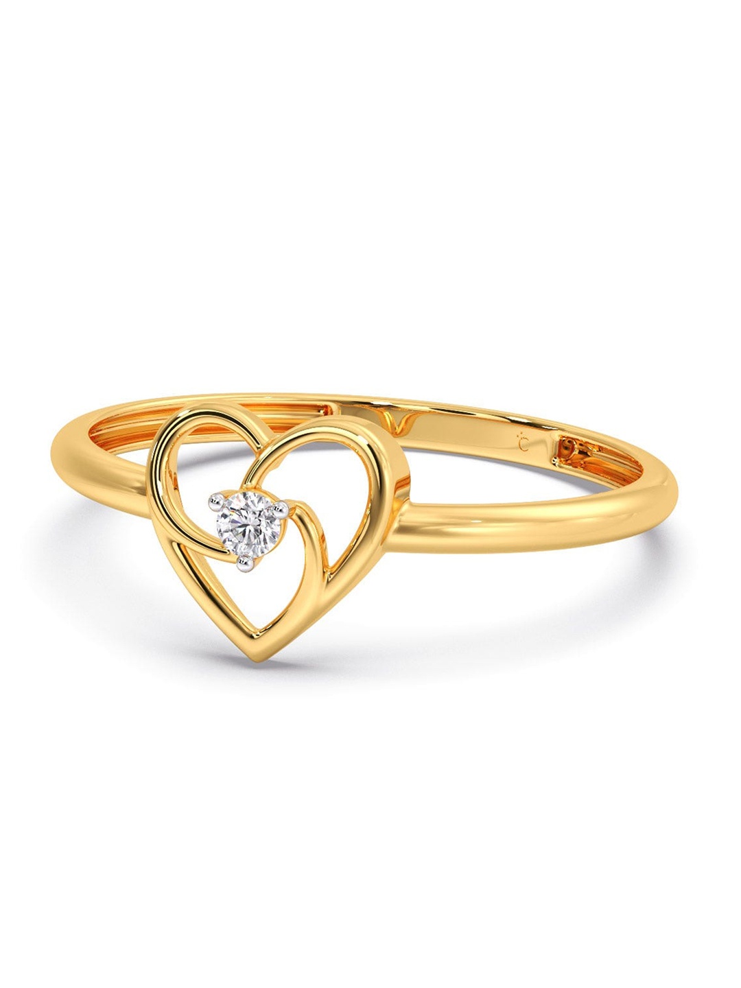 

CANDERE A KALYAN JEWELLERS COMPANY Diamondlites 18KT Gold Diamond Ring-1.14 g
