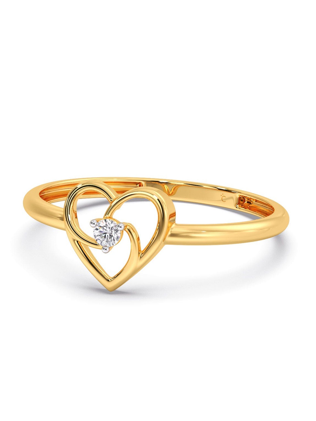 

CANDERE A KALYAN JEWELLERS COMPANY Diamondlites 18KT Gold Diamond Finger Ring-0.91gm